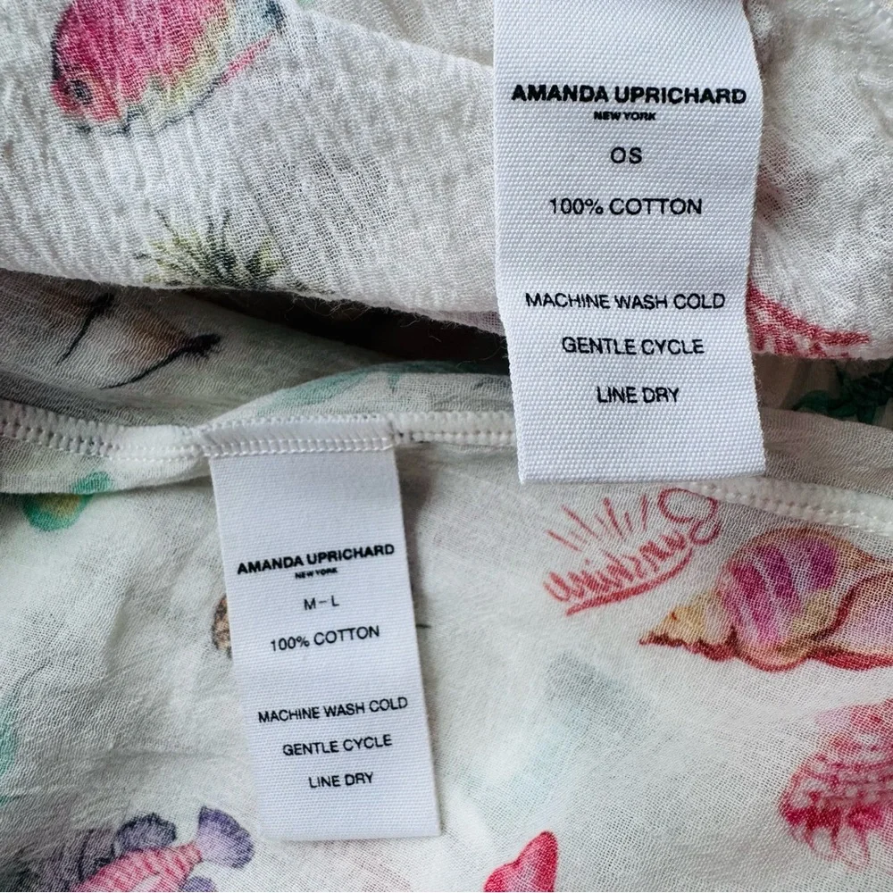 Amanda Uprichard Brio Cover Up Top & Shorts Set Fruit Salad Print Size M/L - Picture 9 of 10